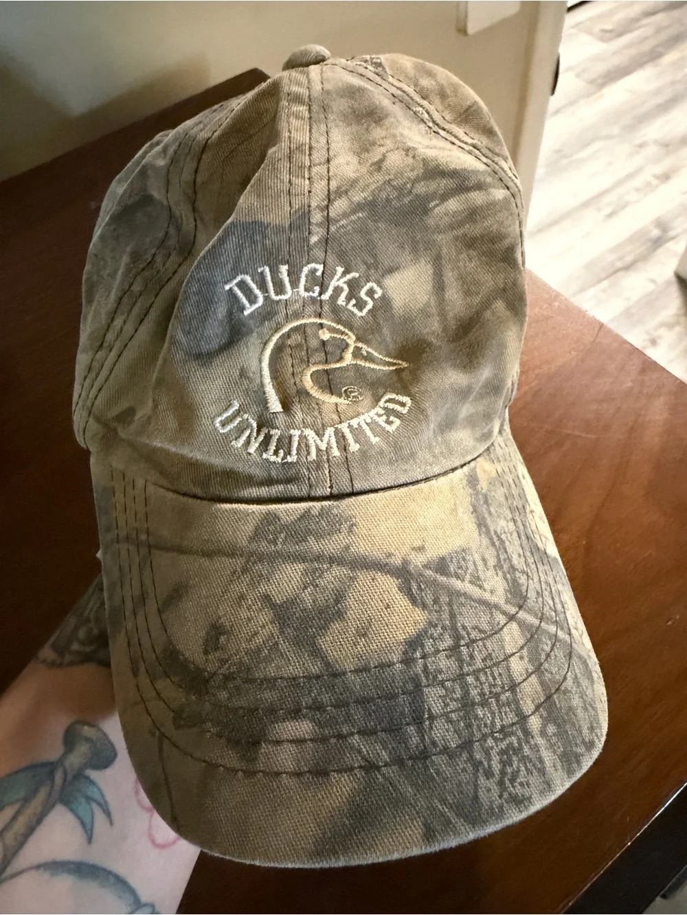 Ducks Unlimited Men's Camouflage Baseball Cap - Brown/Green
